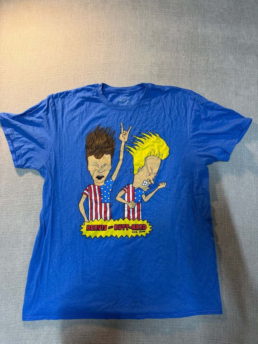 MTV Beavis and Butt-Head Americana Graphic Tee Blue XL
